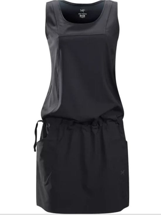 Arc'teryx Dresses & Skirts - Arc’teryx Contenta Shift Dress Black Cinch Waist Lightweight Hiking Gorpcore